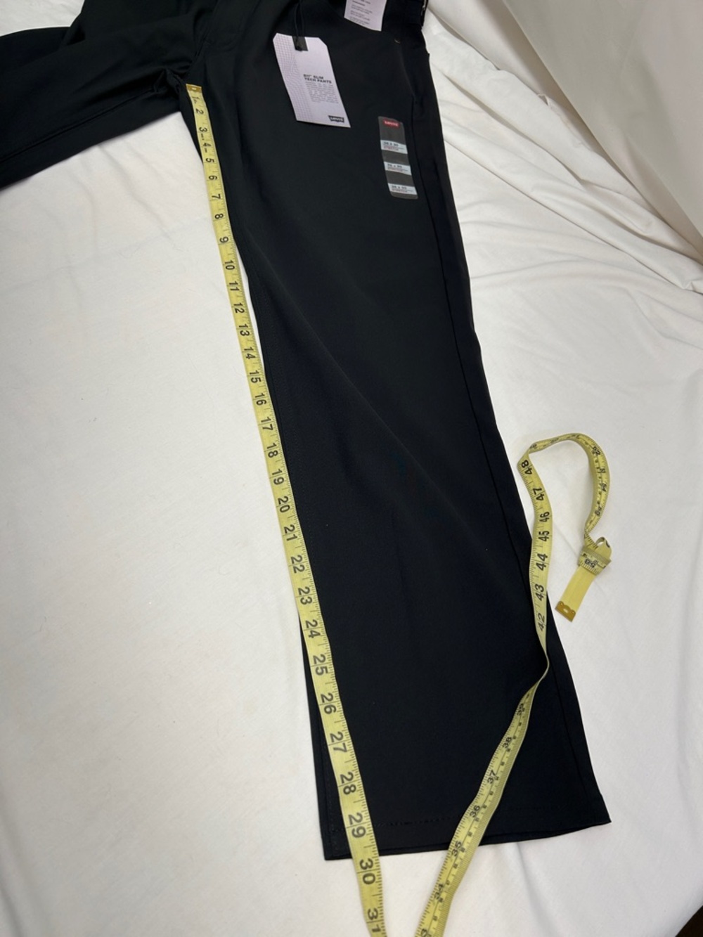 Levi's 511 Slim Tech High Stretch Black Straight-Leg Pants Size 36 - Picture 7 of 14